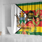 Nyika yeZimbabwe Shower Curtain Happy Independence Day - Flame Lily Flowers