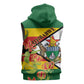 Nyika yeZimbabwe Sleeveless Zip Hoodie Happy Independence Day - Flame Lily Flowers - African Pride