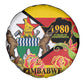 Nyika yeZimbabwe Spare Tire Cover Happy Independence Day - Flame Lily Flowers