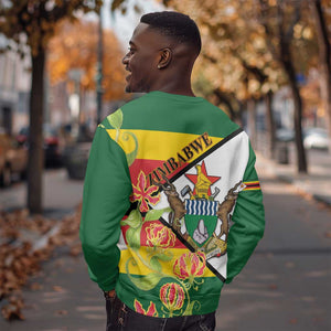 Nyika yeZimbabwe Sweatshirt Happy Independence Day - Flame Lily Flowers