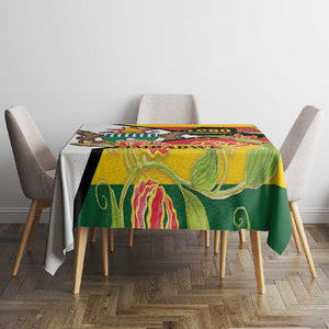 Nyika yeZimbabwe Tablecloth Happy Independence Day - Flame Lily Flowers