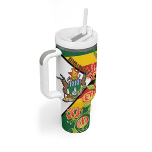 Nyika yeZimbabwe Tumbler With Handle Happy Independence Day - Flame Lily Flowers