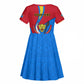 Personalised Democratic Republic of the Congo Independence Day Kid Short Sleeve Dress Coat Of Arms Happy 30 June