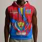 Personalised Democratic Republic of the Congo Independence Day Sleeveless Zip Hoodie Coat Of Arms Happy 30 June - African Pride