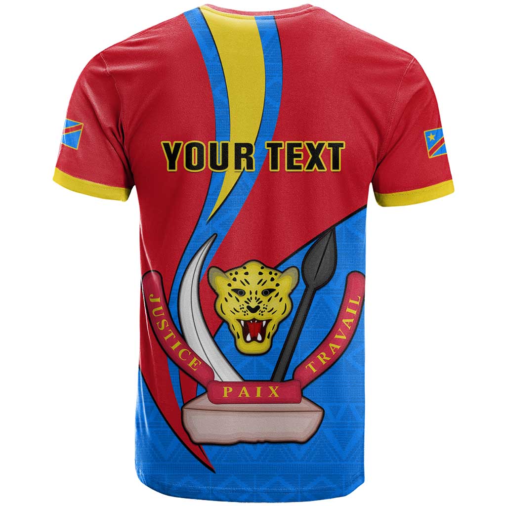 Personalised Democratic Republic of the Congo Independence Day T shirt Coat Of Arms Happy 30 June
