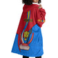 Personalised Democratic Republic of the Congo Independence Day Wearable Blanket Hoodie Coat Of Arms Happy 30 June