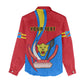 Personalised Democratic Republic of the Congo Independence Day Women Casual Shirt Coat Of Arms Happy 30 June LT14
