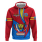 Personalised Democratic Republic of the Congo Independence Day Zip Hoodie Coat Of Arms Happy 30 June