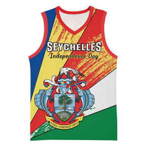 29 June Seychelles Independence Day Basketball Jersey Flag Style - African Pride