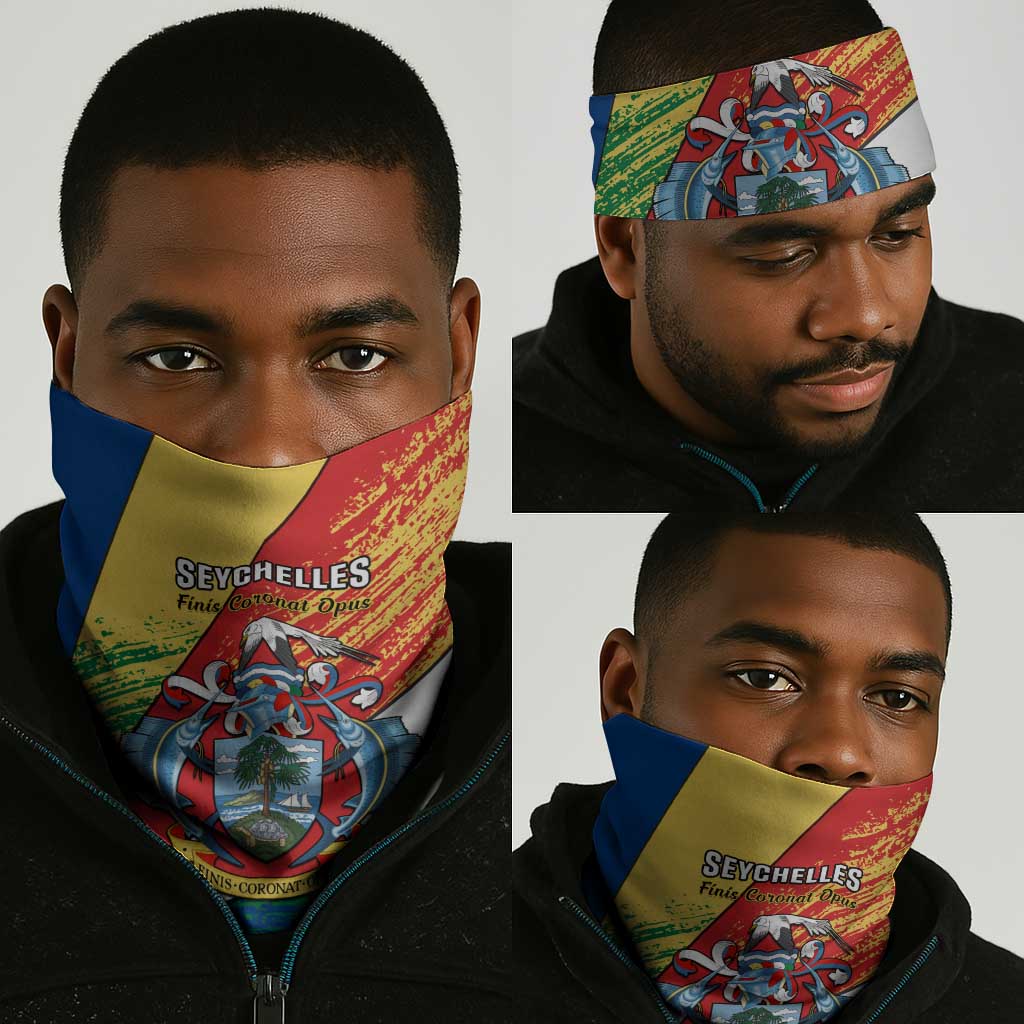 29 June Seychelles Independence Day Neck Gaiter Flag Style - African Pride