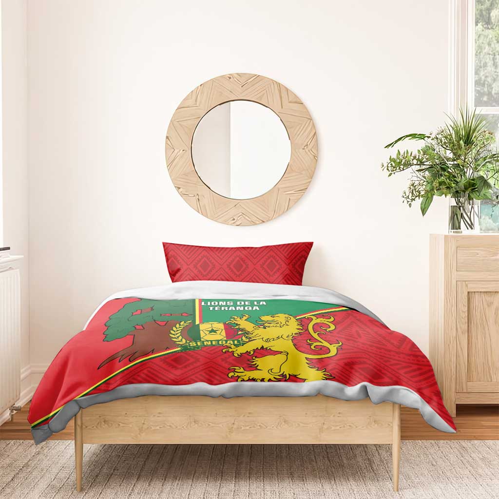 Senegal Football Bedding Set 2024 Go Champions Lions De La Teranga