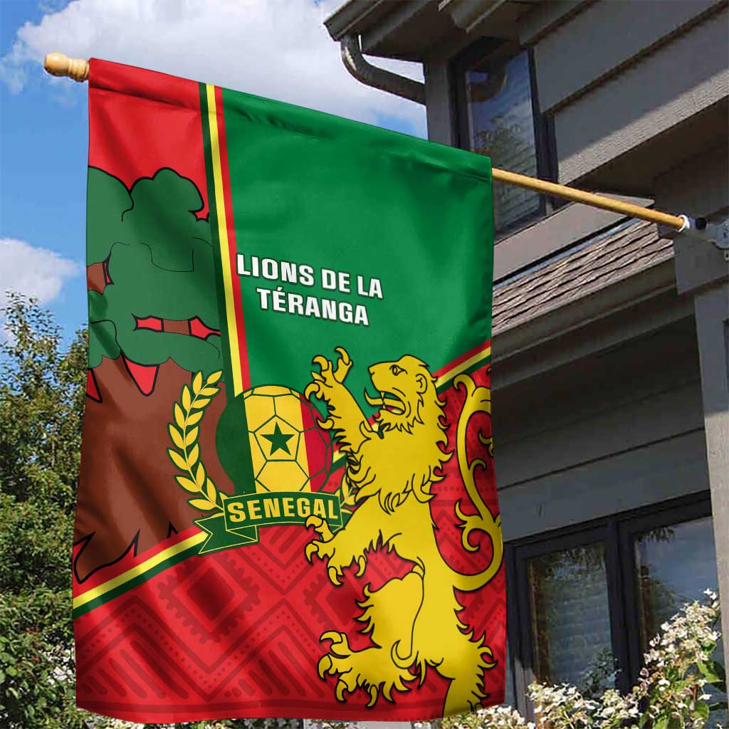 Senegal Football Garden Flag 2024 Go Champions Lions De La Teranga