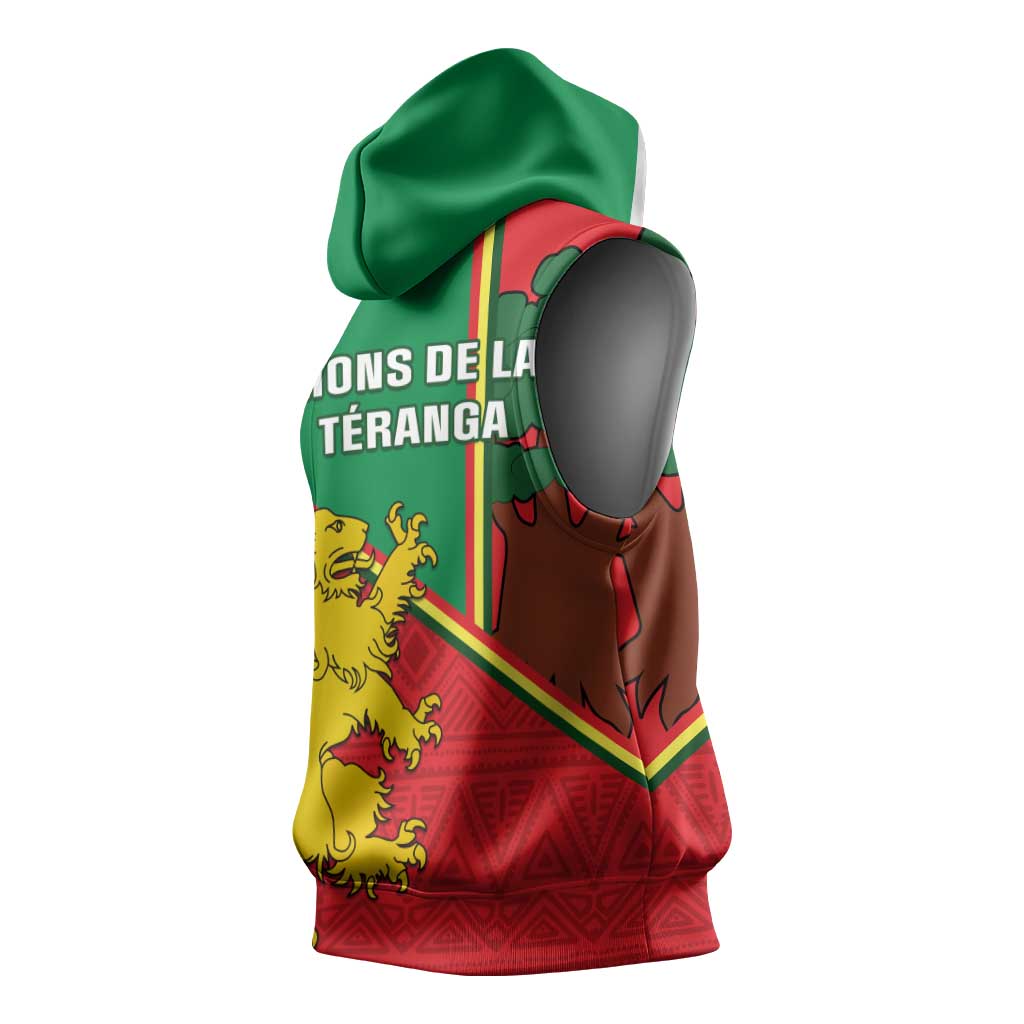 Senegal Football Sleeveless Hoodie 2024 Go Champions Lions De La Teranga - African Pride
