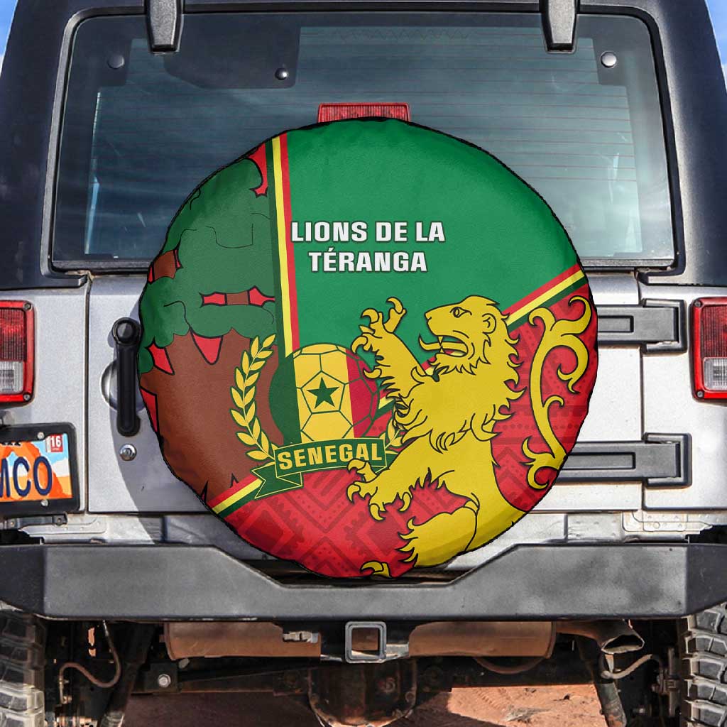 Senegal Football Spare Tire Cover 2024 Go Champions Lions De La Teranga