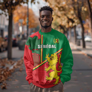 Senegal Football Sweatshirt 2024 Go Champions Lions De La Teranga