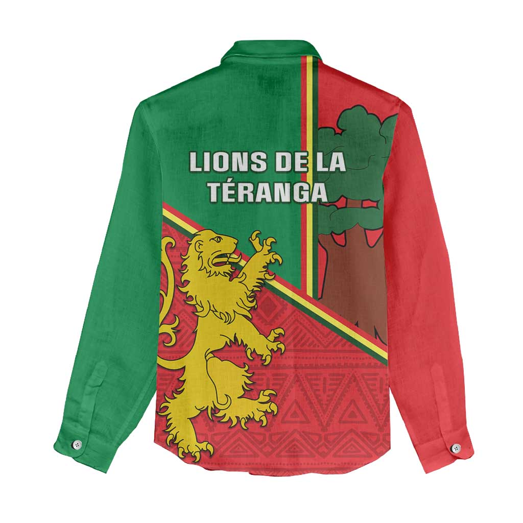 Senegal Football Women Casual Shirt 2024 Go Champions Lions De La Teranga LT14