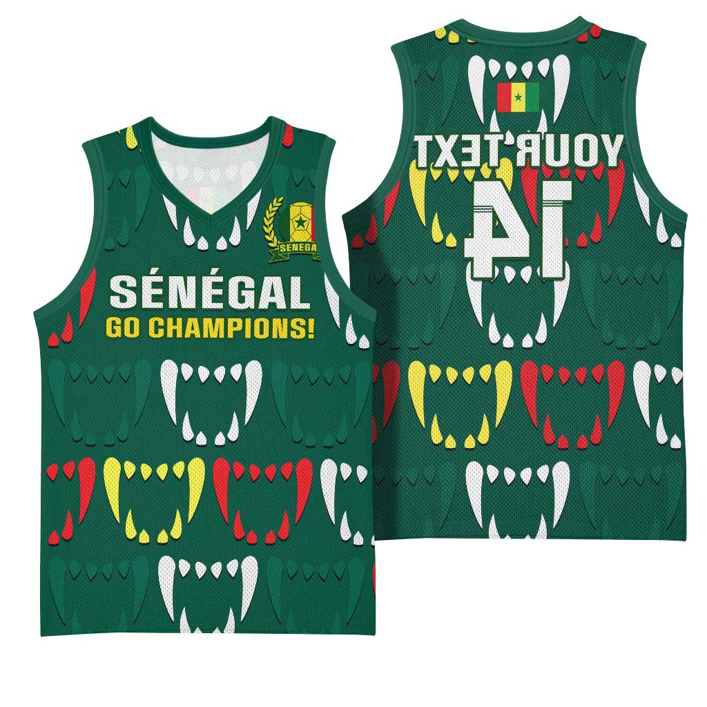 Custom Senegal Football Basketball Jersey 2024 Culture Pour Home Style - African Pride