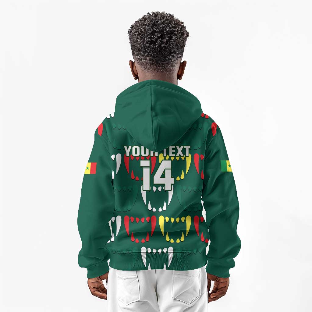 Custom Senegal Football Kid Hoodie 2024 Culture Pour Home Style