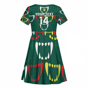 Custom Senegal Football Kid Short Sleeve Dress 2024 Culture Pour Home Style