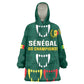 Custom Senegal Football KId Wearable Blanket Hoodie 2024 Culture Pour Home Style