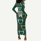 Custom Senegal Football Long Sleeve Bodycon Dress 2024 Culture Pour Home Style LT14