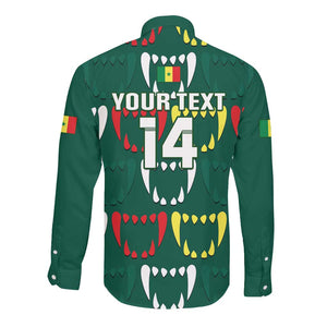 Custom Senegal Football Long Sleeve Button Shirt 2024 Culture Pour Home Style