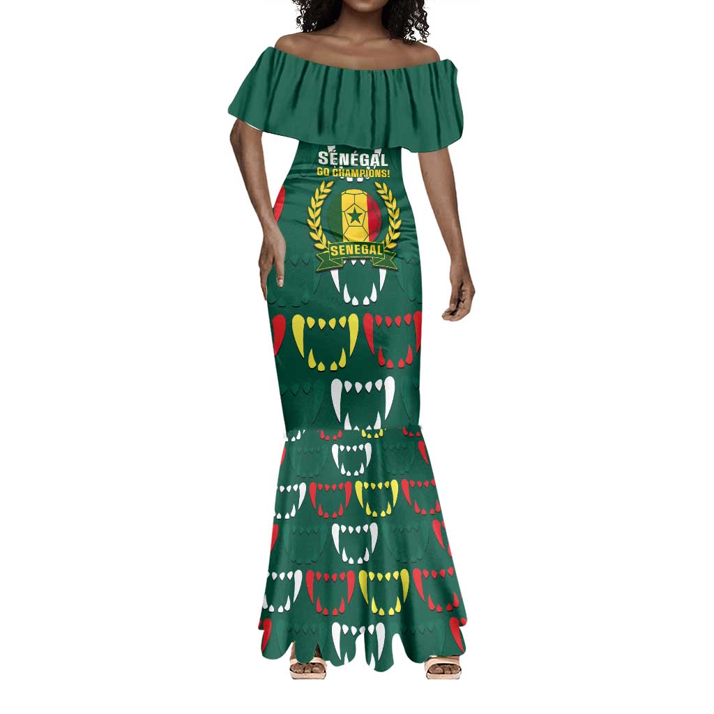 Custom Senegal Football Mermaid Dress 2024 Culture Pour Home Style