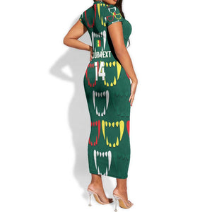 Custom Senegal Football Short Sleeve Bodycon Dress 2024 Culture Pour Home Style LT14