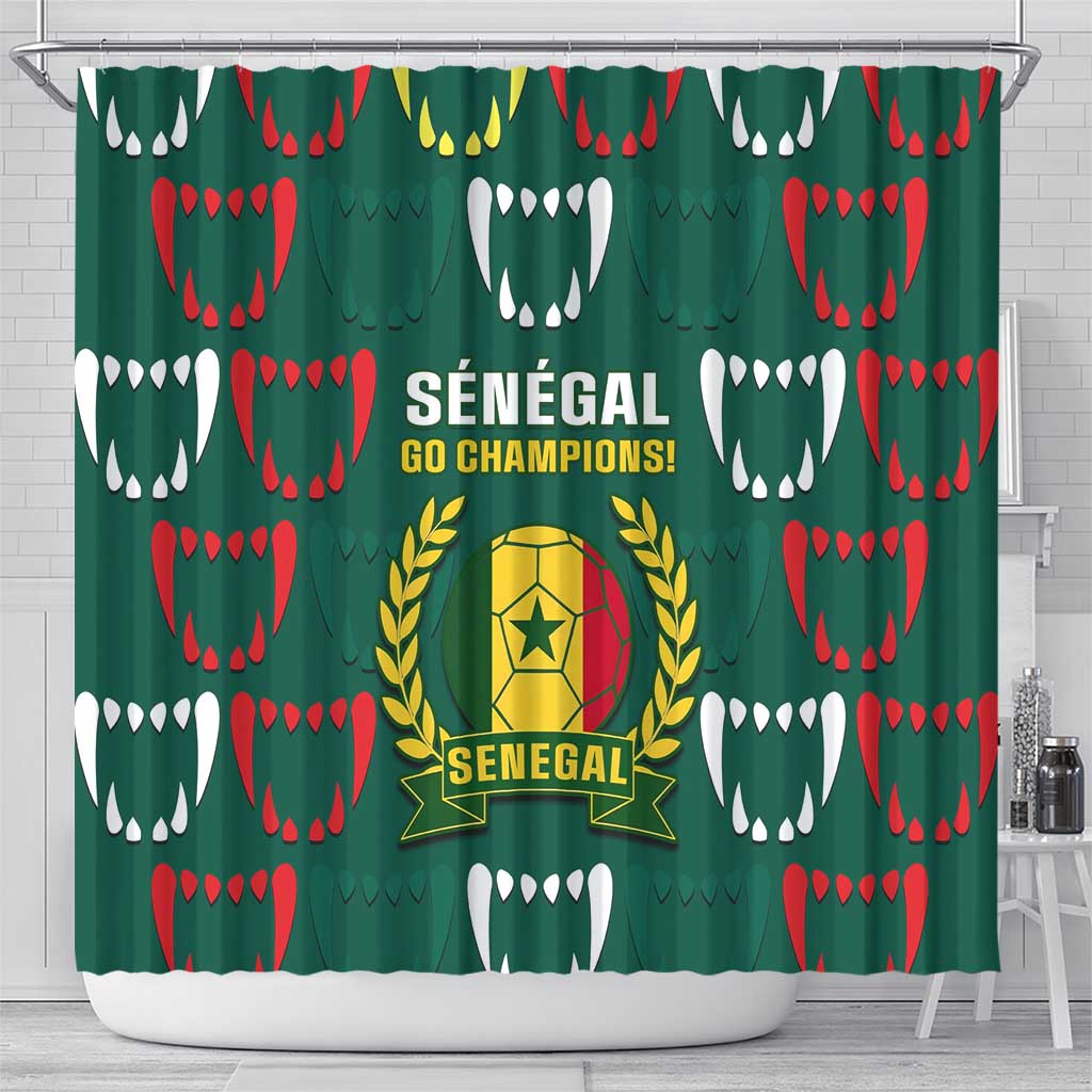 Senegal Football Shower Curtain 2024 Culture Pour Home Style