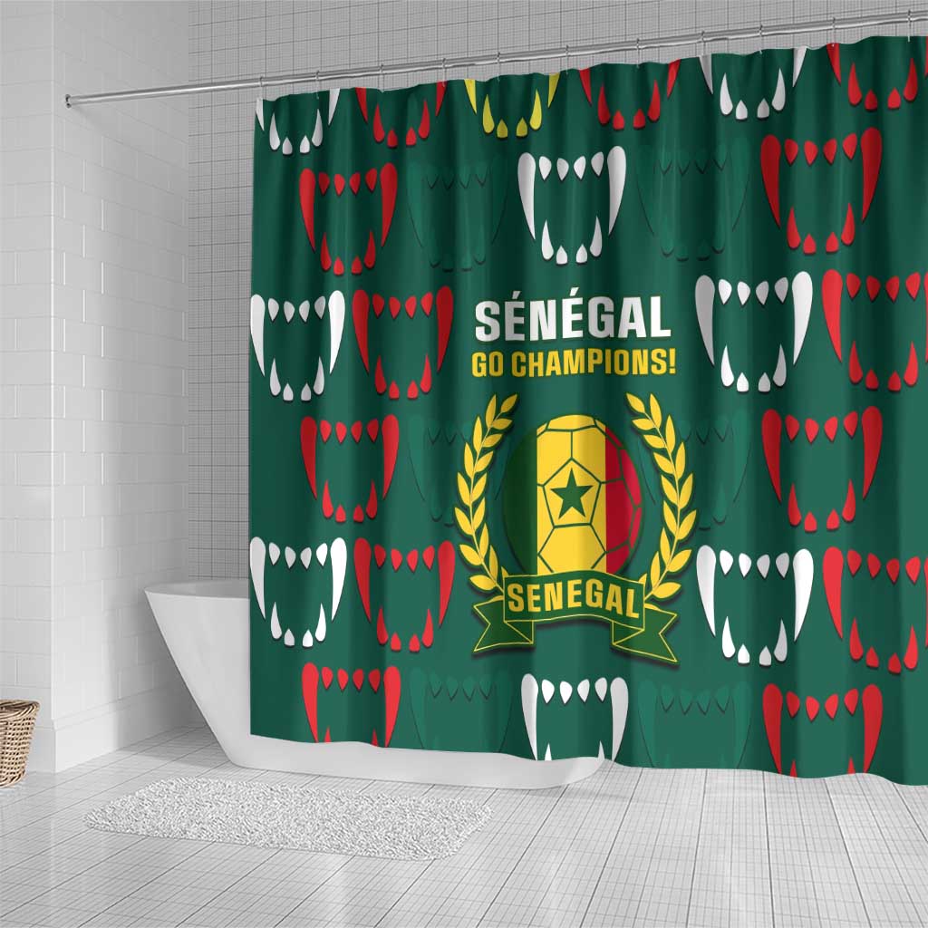 Senegal Football Shower Curtain 2024 Culture Pour Home Style