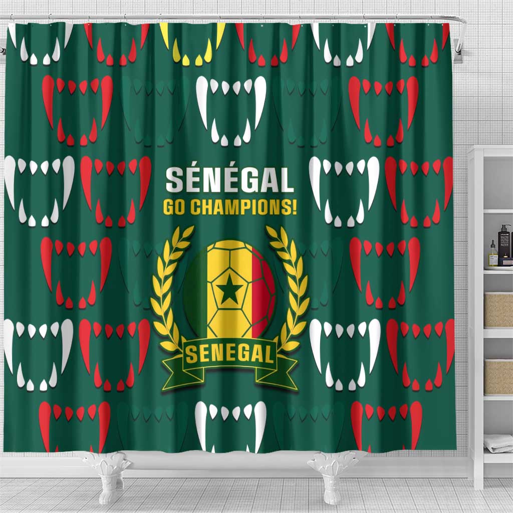 Senegal Football Shower Curtain 2024 Culture Pour Home Style