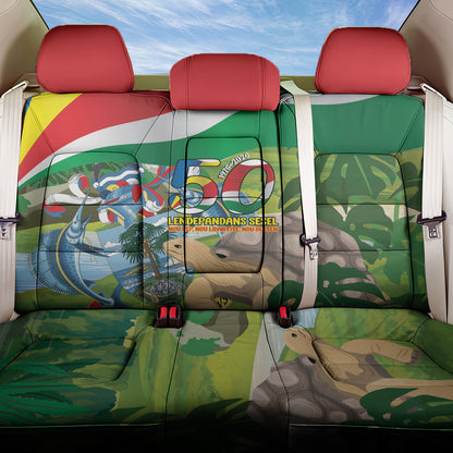 Seychelles National Day Back Car Seat Cover 50 Years Anniversary Lendepandans Sesel