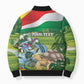 Seychelles National Day Personalized Bomber Puffer Jacket 50 Years Anniversary Lendepandans Sesel