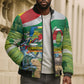 Seychelles National Day Personalized Bomber Puffer Jacket 50 Years Anniversary Lendepandans Sesel