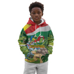 Seychelles National Day Personalized Kid Hoodie 50 Years Anniversary Lendepandans Sesel