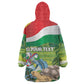 Seychelles National Day Personalized Kid Wearable Blanket Hoodie 50 Years Anniversary Lendepandans Sesel