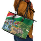 Seychelles National Day Leather Tote Bag 50 Years Anniversary Lendepandans Sesel