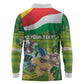 Seychelles National Day Personalized Long Sleeve Polo Shirt 50 Years Anniversary Lendepandans Sesel