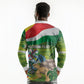 Seychelles National Day Personalized Long Sleeve Polo Shirt 50 Years Anniversary Lendepandans Sesel