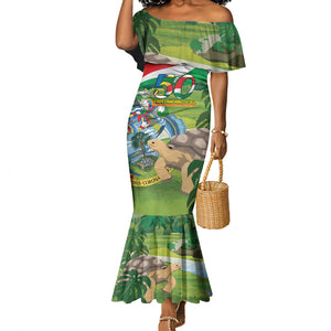 Seychelles National Day Personalized Mermaid Dress 50 Years Anniversary Lendepandans Sesel