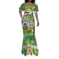 Seychelles National Day Personalized Mermaid Dress 50 Years Anniversary Lendepandans Sesel