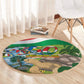 Seychelles National Day Round Carpet 50 Years Anniversary Lendepandans Sesel