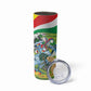 Seychelles National Day Personalized Skinny Tumbler 50 Years Anniversary Lendepandans Sesel