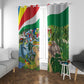 Seychelles National Day Window Curtain 50 Years Anniversary Lendepandans Sesel
