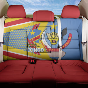 DR Congo Independence Day Back Car Seat Cover Congo-Kinshasa Coat Of Arms Style