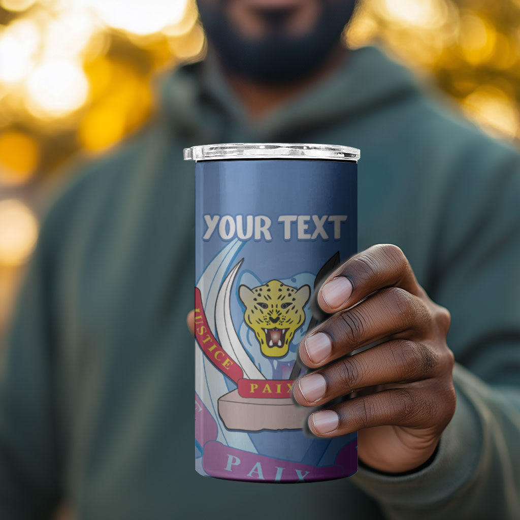 DR Congo Independence Day Personalized 4 in 1 Can Cooler Tumbler Congo-Kinshasa Coat Of Arms Style