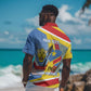 DR Congo Independence Day Personalized Hawaiian Shirt Congo-Kinshasa Coat Of Arms Style
