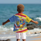 DR Congo Independence Day Personalized Kid Hawaiian Shirt Congo-Kinshasa Coat Of Arms Style