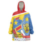 DR Congo Independence Day Personalized Kid Wearable Blanket Hoodie Congo-Kinshasa Coat Of Arms Style