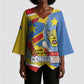 DR Congo Independence Day Personalized Kimono Sleeve Blouse Congo-Kinshasa Coat Of Arms Style